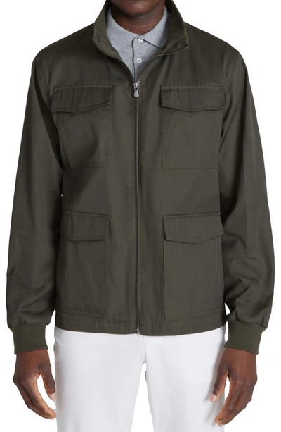 Jack Victor Jonathan Safari Jacket In Olive