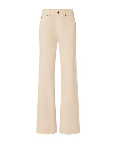 Jacob Cohen High Waisted Almond Jeans In Beige