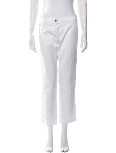 Pre-owned Jacob Cohen Straight Leg Pants In White