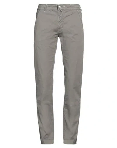 Jacob Cohёn Man Pants Grey Size 33 Cotton, Elastane In Gray