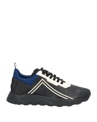 Jacob Cohёn Man Sneakers Black Size 13 Textile Fibers, Leather