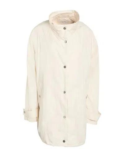 Jacob Cohёn Woman Overcoat & Trench Coat Cream Size 8 Cotton, Polyamide In Neutral