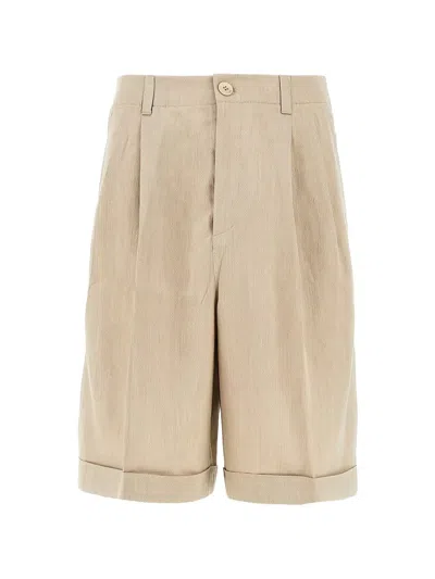 Jacquemus Beige Cotton Shorts