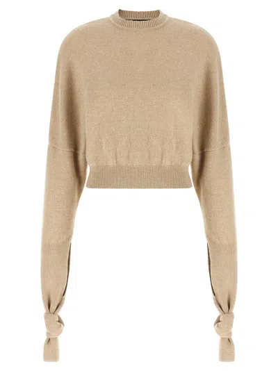 Jacquemus Beige 'fiocco' Sweater In Neutral