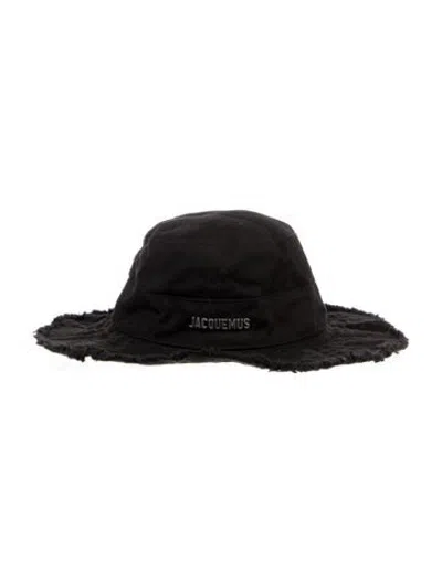 Pre-owned Jacquemus Cotton Boonie Hat In Black