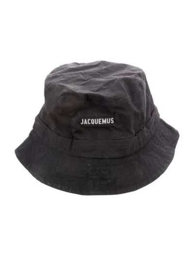 Pre-owned Jacquemus Cotton Bucket Hat In Black
