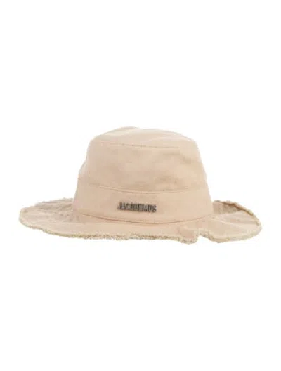 Pre-owned Jacquemus Cotton Bucket Hat In Neutrals