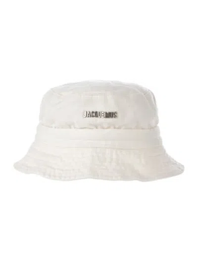 Pre-owned Jacquemus Cotton Bucket Hat In White