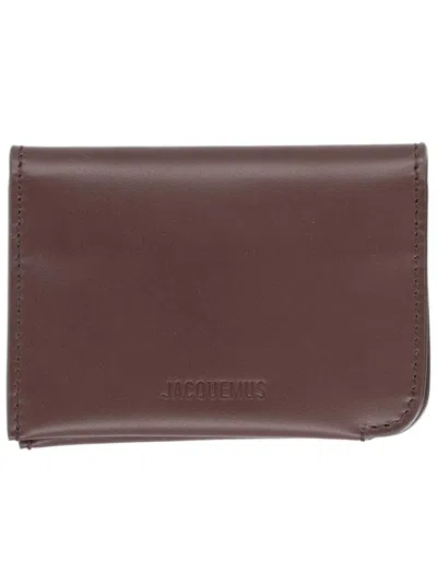 Jacquemus "curved" Wallet In Brown