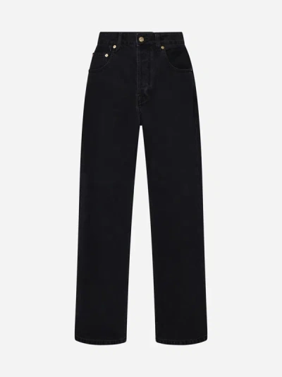 Jacquemus De-nimes Large Jeans In Black