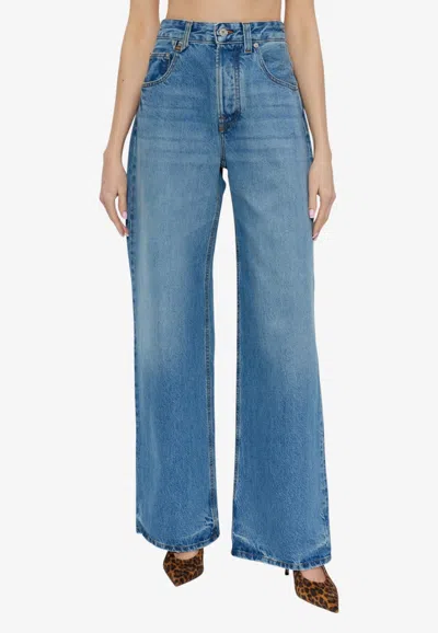 Jacquemus De-nimes Straight-leg Jeans In Blue