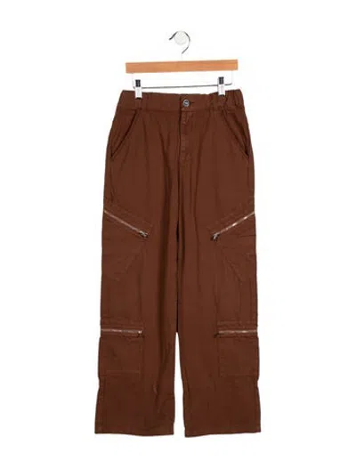 Pre-owned Jacquemus Kids' Girls' Utility Cargo Pants In Brown