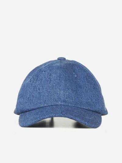 Jacquemus La Casquette  Denim Hat In Blue