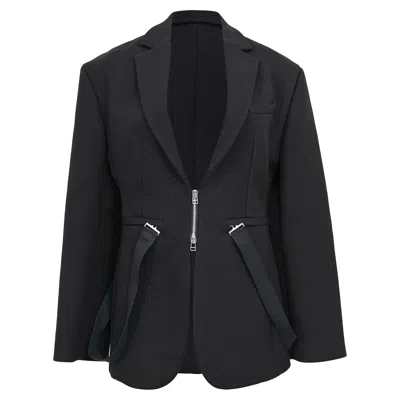 Pre-owned Jacquemus La Veste Filu Blazer In Black Wool