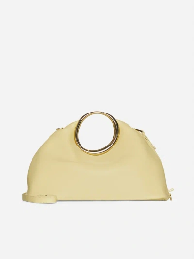 Jacquemus Le Calino Leather Bag In Pale Yellow
