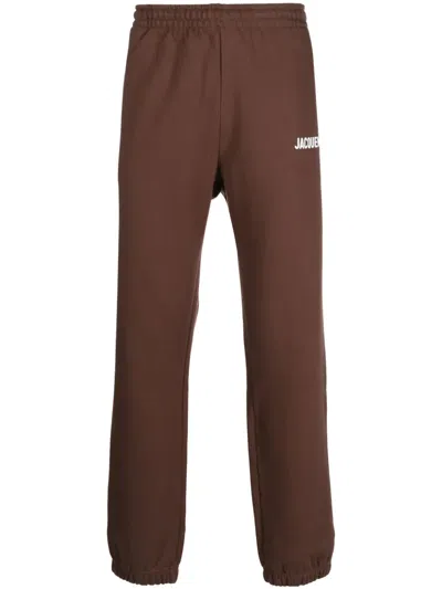 Jacquemus Le Jogging Track Pants In Brown