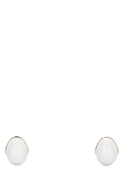 Jacquemus Les Boucles Raisin Mini Goldtone Drop Earrings In Goldwhite