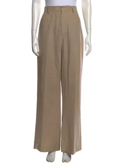 Pre-owned Jacquemus Linen Wide Leg Pants In Neutrals