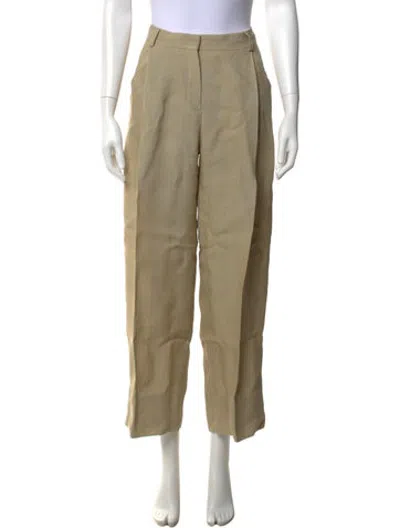 Pre-owned Jacquemus Linen Wide Leg Pants In Neutrals