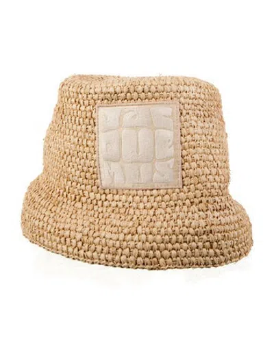 Pre-owned Jacquemus Raffia Hat In Neutrals