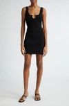 Jacquemus Sierra Rib Tank Minidress In Black