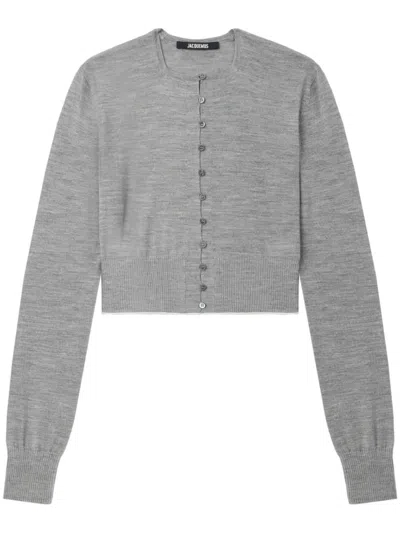 Jacquemus The Spiaggia Cardigan In Grey