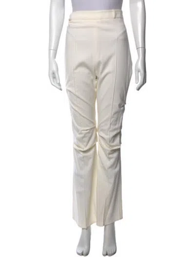 Pre-owned Jacquemus Virgin Wool Wide Leg Pants In Neutrals