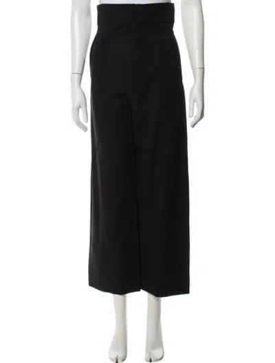 Pre-owned Jacquemus Wide Leg Pants In Black
