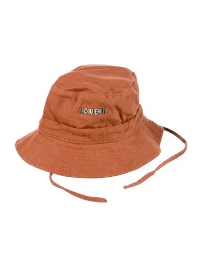 Pre-owned Jacquemus Woven Bucket Hat In Orange
