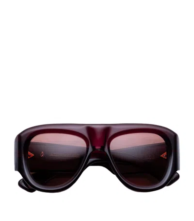 Jacques Marie Mage Acetate Bel-air Sunglasses In Brown