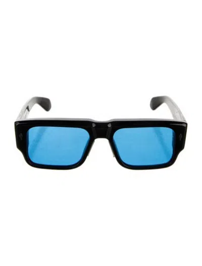 Pre-owned Jacques Marie Mage Devoto Square Sunglasses In Black