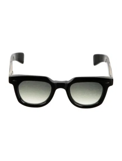 Pre-owned Jacques Marie Mage Vendome Wayfarer Sunglasses In Black/gold