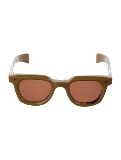 Pre-owned Jacques Marie Mage Vendome Wayfarer Sunglasses In Yellow