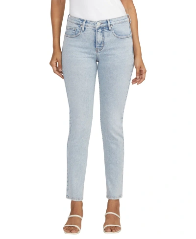 Jag Women's Cassie Mid Rise Straight Leg Jeans In Bali Blue