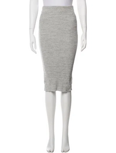 Pre-owned James Perse Knee-length Skirt In Grey