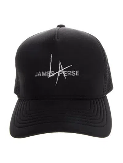 Pre-owned James Perse Logo Trucker Hat In Black