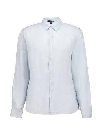 James Perse Long-sleeve Shirt In Blue