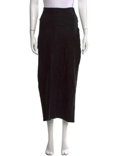 Pre-owned James Perse Midi Length Skirt In Black