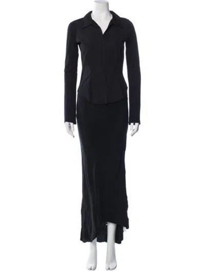 Pre-owned James Perse Skirt Set In Black