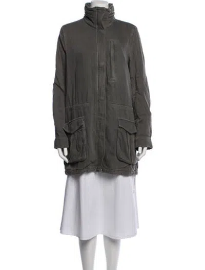 Pre-owned James Perse Utility Jacket In Green