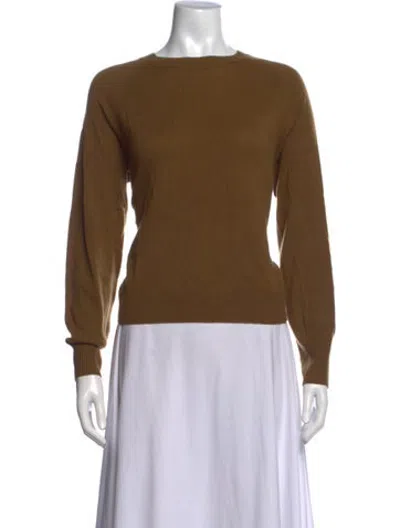 Pre-owned Jamie Haller Cashmere Crew Neck Sweater In Brown
