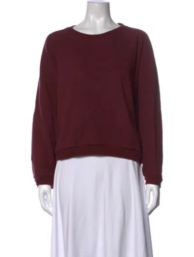 Pre-owned Jamie Haller Crew Neck Sweater In Burgundy