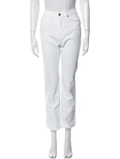 Pre-owned Jamie Haller Straight Leg Pants In White