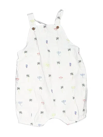 Pre-owned Janie And Jack Kids' Overalls In White