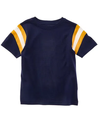 Janie And Jack Stripe Sleeve T-shirt In Blue