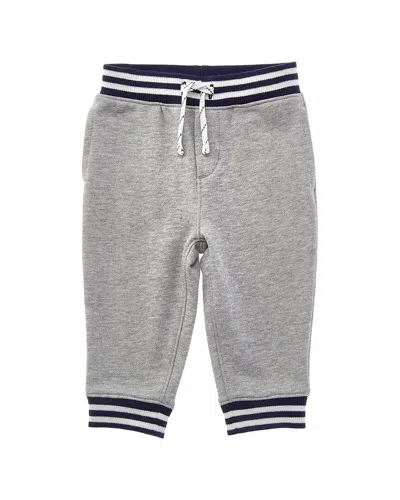 Janie And Jack The Stripe French Terry Jogger Pant In Gray