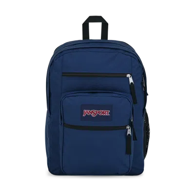 Jansport Big Student Backpack In Navy Polyester Unisex 34l Laptop Pack