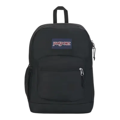 Jansport Cross Town Plus Backpack In Black Polyester Unisex 26l Laptop Pack