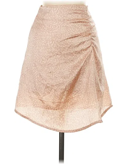 Pre-owned Japna Formal Skirt In Gold