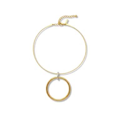 Jaredjamin Women's Gold / Silver Heavenly Hoop Wire Collar Necklace In Multi